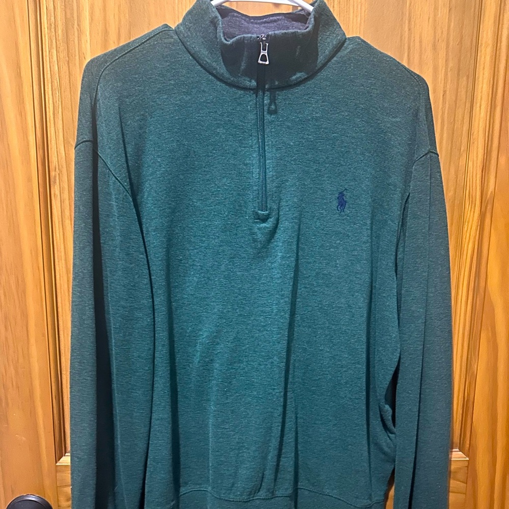 Dark Green Polo Pullover
